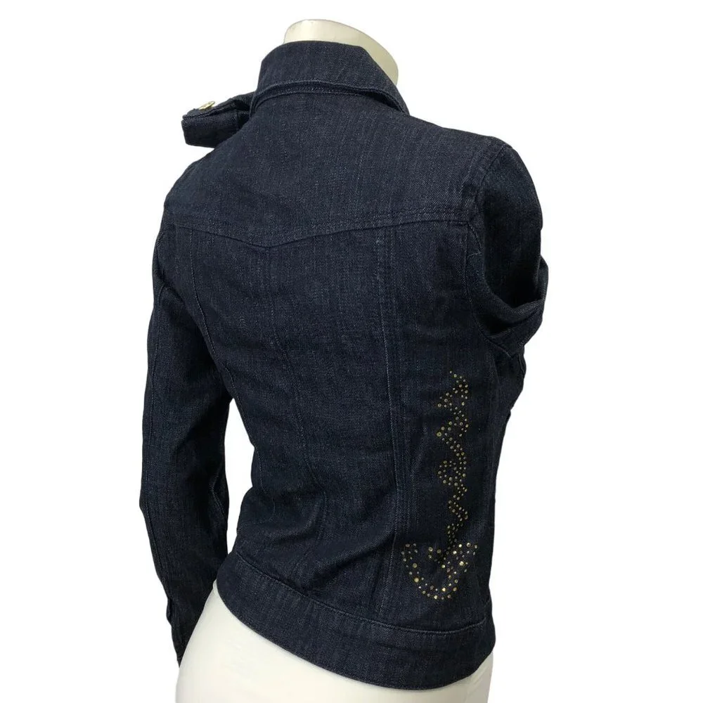 GUESS‎ DARK WASH JEAN JACKET SM NEW WITH TAG